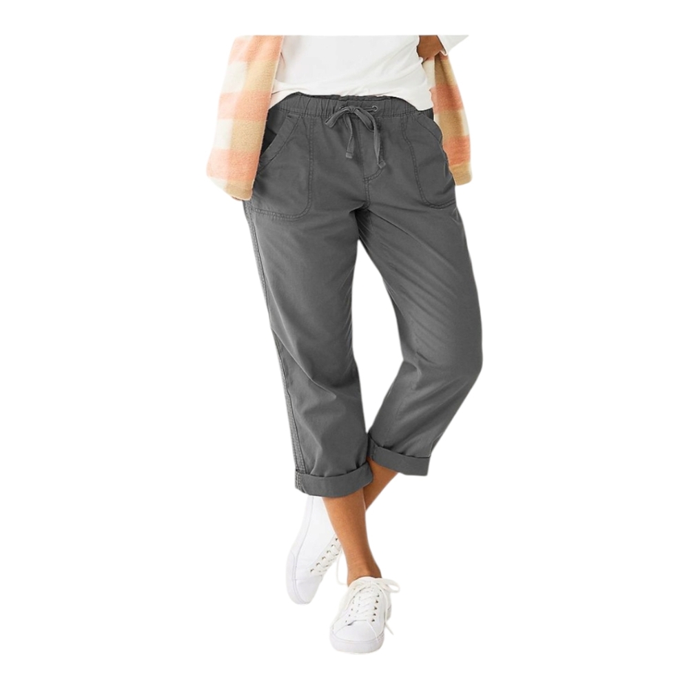 Sonoma Charcoal Drawstring Capris, New without tags